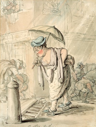 Triest slordig weer door Thomas Rowlandson