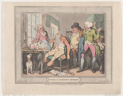 School voor Moderne Romeinen, 10 mei 1802 door Thomas Rowlandson