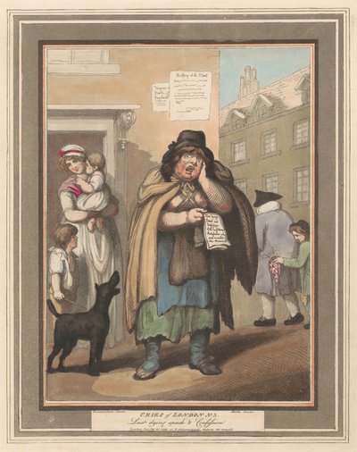 Set van acht (3): Kreten van Londen door Thomas Rowlandson