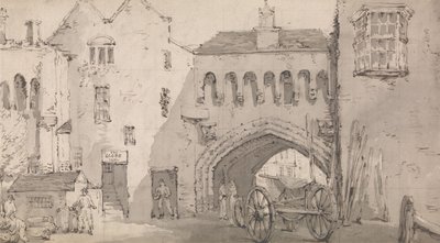 Southampton, de Watergate en de Globe Inn door Thomas Rowlandson