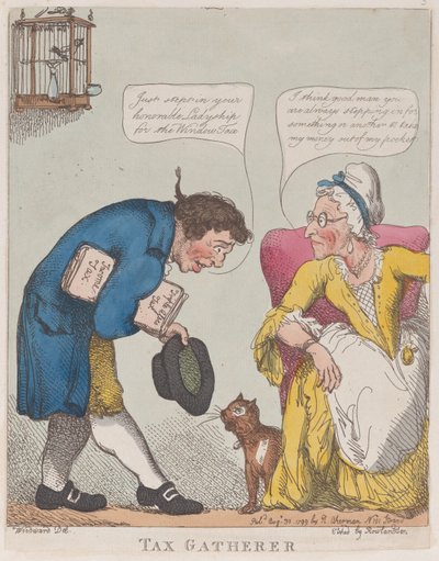 De belastinginner door Thomas Rowlandson