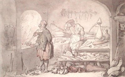 De alchemist door Thomas Rowlandson