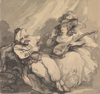 De verliefde Turk door Thomas Rowlandson
