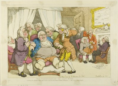 De raadpleging of laatste hoop door Thomas Rowlandson