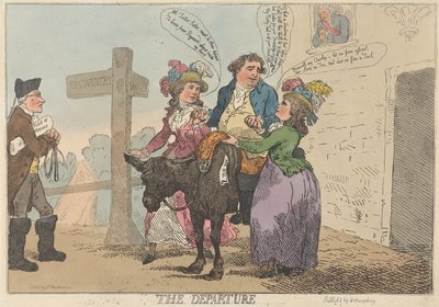 Het vertrek door Thomas Rowlandson