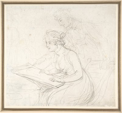 De tekenles door Thomas Rowlandson