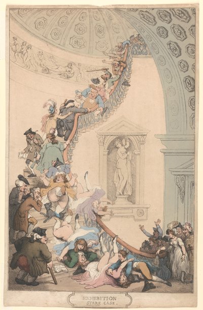 De tentoonstelling „Stare-Case“ door Thomas Rowlandson