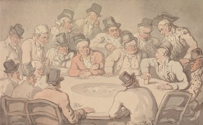 De speeltafel door Thomas Rowlandson