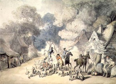 De Ontmoeting door Thomas Rowlandson