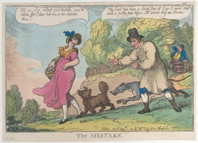 De fout, 1 augustus 1809 door Thomas Rowlandson