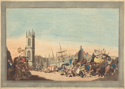 De Overdrove-os door Thomas Rowlandson