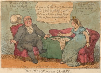 The Parson and the Clarke, nr. 76 door Thomas Rowlandson