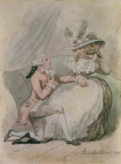Het voorstel, 1796 door Thomas Rowlandson