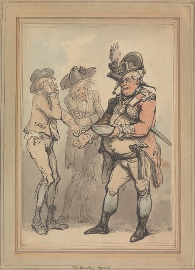 De wervingssergeant door Thomas Rowlandson