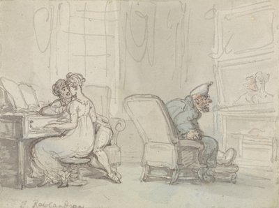 De Reflectie door Thomas Rowlandson