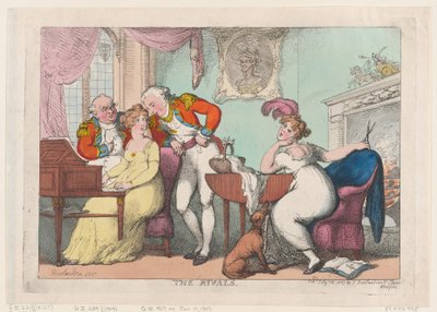 De Rivalen door Thomas Rowlandson