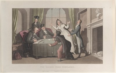 De Heilige Pagina Getoond, uit Journal of Sentimental Travels in the Southern Provinces ..., 1821 door Thomas Rowlandson