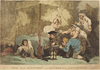 De trieste ontdekking, of De onbehouwen leerling door Thomas Rowlandson