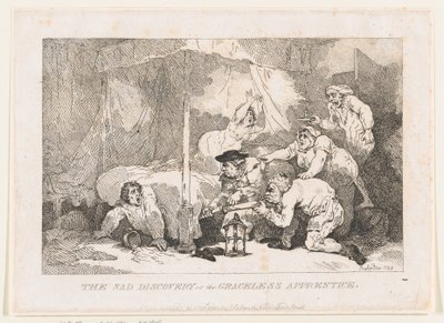 De trieste ontdekking; of: De onbeschaafde leerling door Thomas Rowlandson
