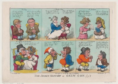 De Geheime Geschiedenis van Crim Con, Fig 1, 18 augustus 1808 door Thomas Rowlandson