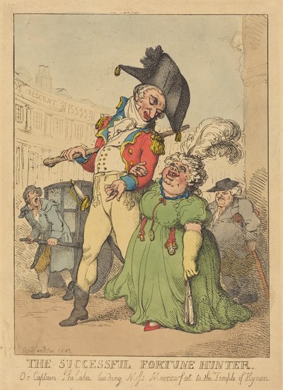 De succesvolle fortuinjager door Thomas Rowlandson