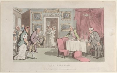 De verrassing, uit De dominee van Wakefield, 1 mei 1817 door Thomas Rowlandson