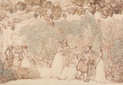 The Vinery door Thomas Rowlandson