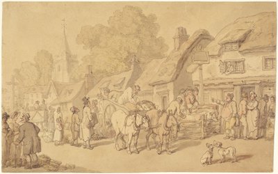 The Woolpack Inn door Thomas Rowlandson