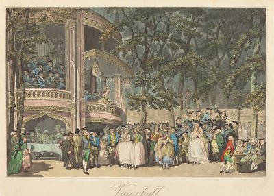 Vauxhall Gardens door Thomas Rowlandson