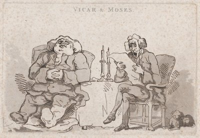 Dominee & Mozes, 1786 door Thomas Rowlandson