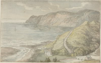 Uitzicht vanuit de Inn at Lynton door Thomas Rowlandson