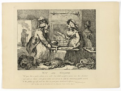 Geestigheid en wijsheid uit Boswells reis door de Hebriden door Thomas Rowlandson
