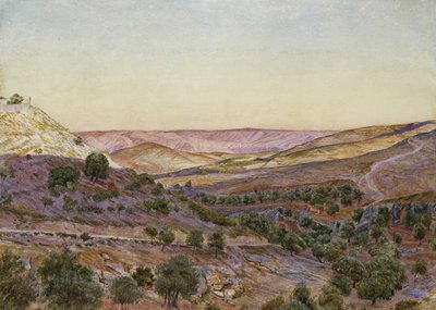 De Heuvels van Moab en de Vallei van Hinnom door Thomas Seddon