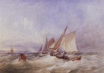In de Solent door Thomas Sewell Robins