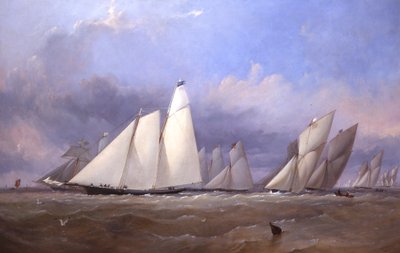 De America bij Cowes, 1852 door Thomas Sewell Robins