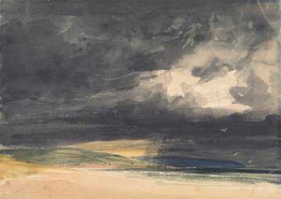 Een storm aan de kust door Thomas Shotter Boys