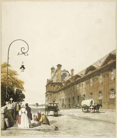 Pavillon de Flore, Tuileries door Thomas Shotter Boys