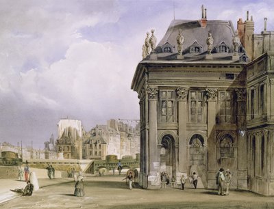 Het Île de la Cité vanaf het Institut, Parijs, ca. 1830-39 door Thomas Shotter Boys