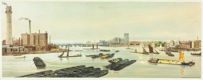 Westminster, vanaf Waterloo Bridge, plaat negentien uit Originele uitzichten van Londen zoals het is door Thomas Shotter Boys