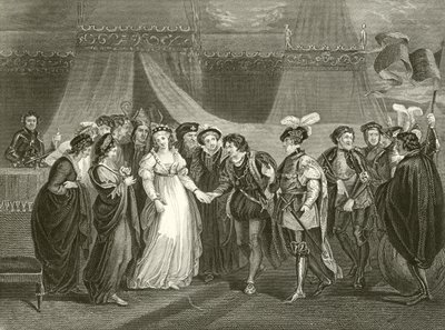 Catherine van Frankrijk gepresenteerd aan Hendrik V van Engeland door Thomas Stothard