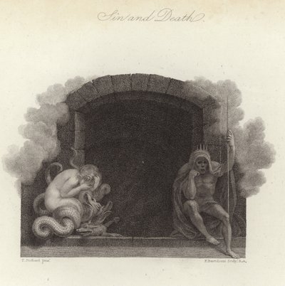 Zonde en dood door Thomas Stothard