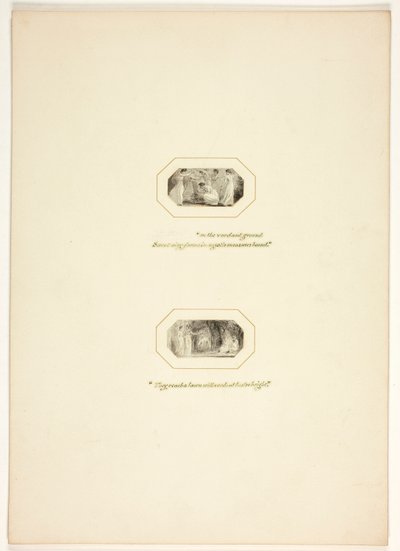 Studie für eine Platte aus The Task door Thomas Stothard