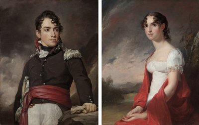 Portretten van Jean Terford David en Mary Sicard David door Thomas Sully