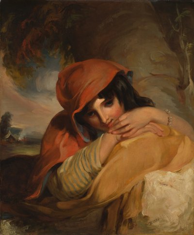 Het zigeunermeisje door Thomas Sully