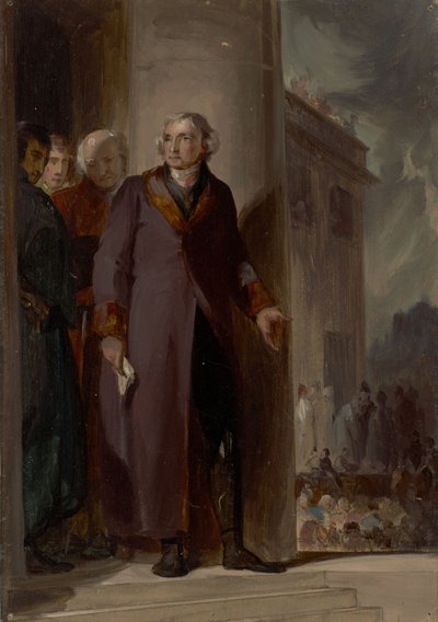 Thomas Jefferson (1743-1826), LL.D. 1786 door Thomas Sully