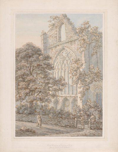 Westelijk Venster van Tintern Abbey door Thomas Sunderland