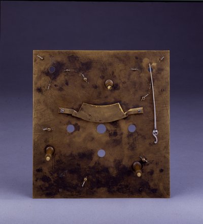 Detail van een miniatuur slag bracket klok, nr. 222, ca. 1695 door Thomas Tompion