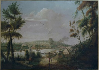 Uitzicht op Sydney Bay door Thomas Watling