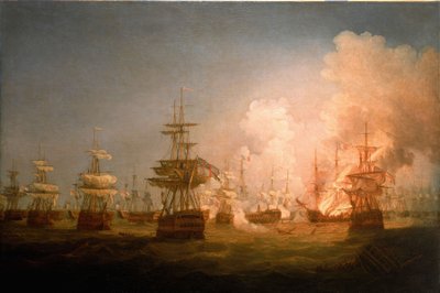 De Slag bij de Nijl door Thomas Whitcombe