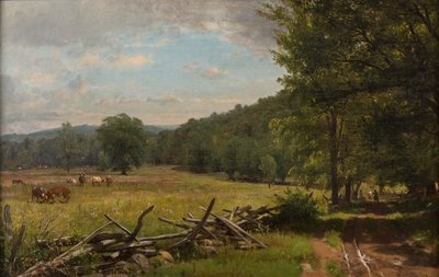 De Weide door Thomas Worthington Whittredge